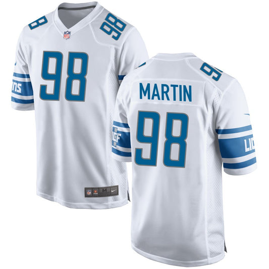 Brodric Martin Detroit Lions Nike Game Jersey - White