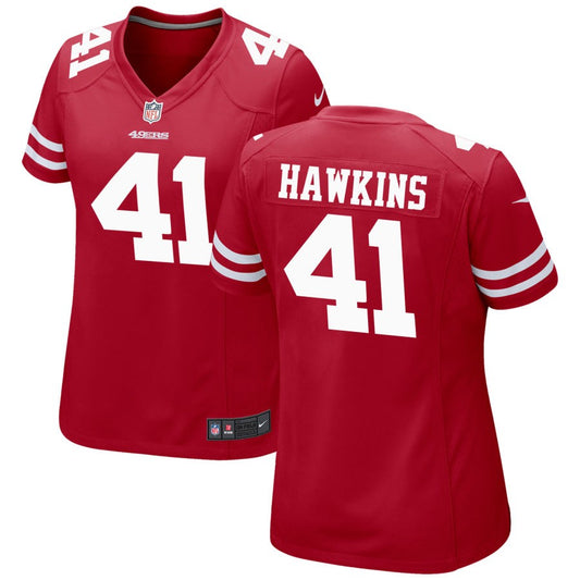 Tayler Hawkins San Francisco 49ers Nike Women's Game Jersey - Scarlet