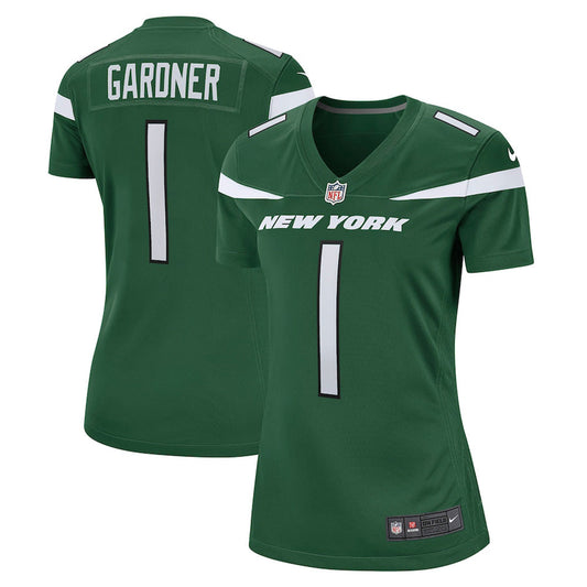 Women's New York Jets Sauce Gardner Game Jersey - Green