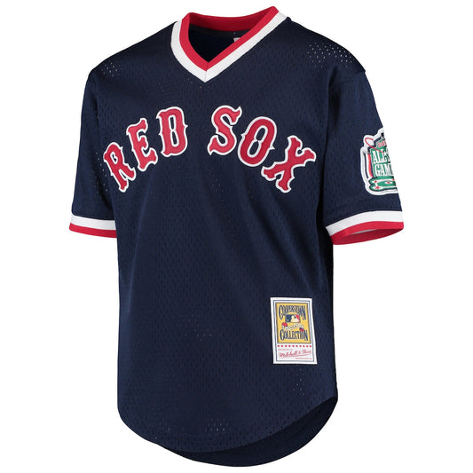 Boys' Grade School Pedro Martinez Mitchell & Ness Red Sox Cooperstown Mesh Batting Practice Jersey - Navy