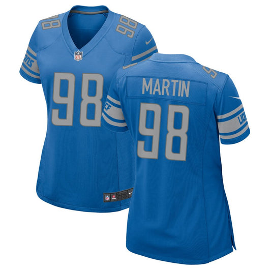 Brodric Martin Detroit Lions Nike Women's Game Jersey - Blue