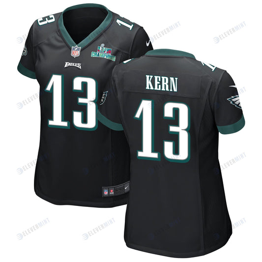 Brett Kern 13 Philadelphia Eagles Super Bowl LVII Champions Women Game Jersey - Black