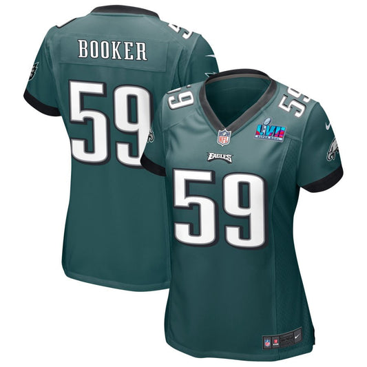 Thomas Booker Philadelphia Eagles Nike Women's Super Bowl LVII Game Jersey - Midnight Green