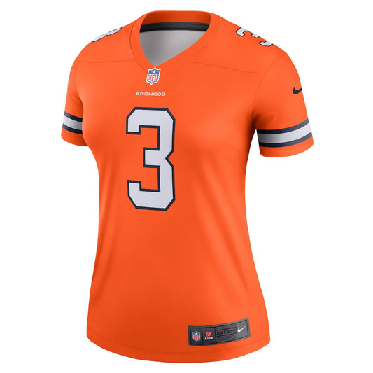 Women's Russell Wilson Nike Broncos Alternate Legend Jersey - Orange