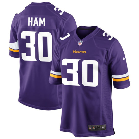 C.J. Ham Minnesota Vikings Nike Game Jersey - Purple