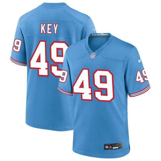 Arden Key Tennessee Titans Nike Oilers Throwback Game Jersey - Light Blue