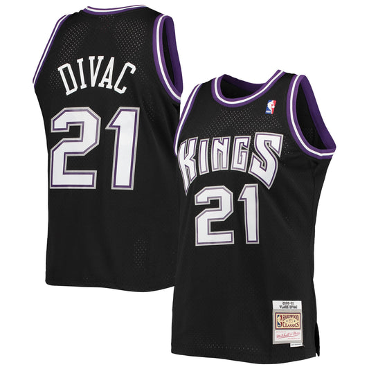 Vlade Divac Sacramento Kings Mitchell & Ness Hardwood Classics Swingman Jersey - Black