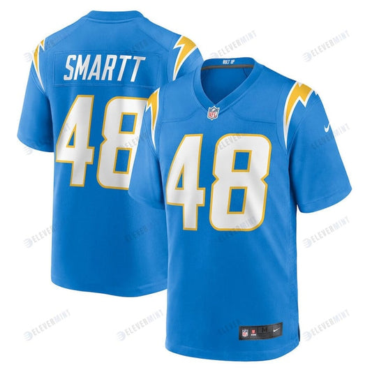 Stone Smartt Los Angeles Chargers Game Player Jersey - Powder Blue