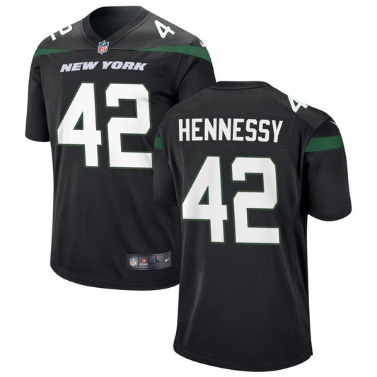 Thomas Hennessy New York Jets Nike Alternate Game Jersey - Stealth Black