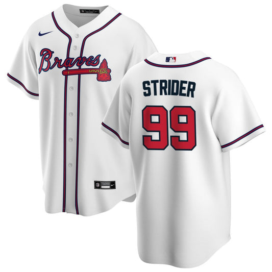 Spencer Strider Atlanta Braves Nike Home Replica Jersey - White