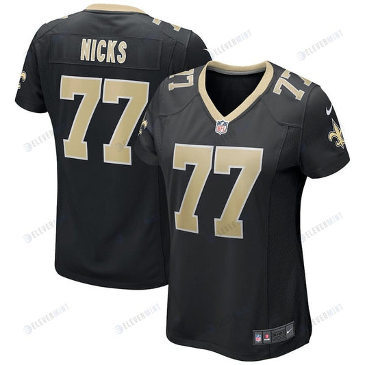 Carl Nicks 77 New Orleans Saints Women's Game Jersey - Black