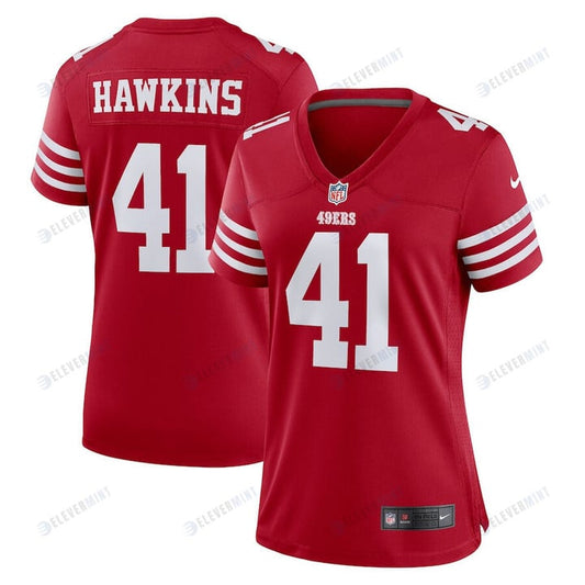 Tayler Hawkins San Francisco 49ers Women's Game Player Jersey - Scarlet