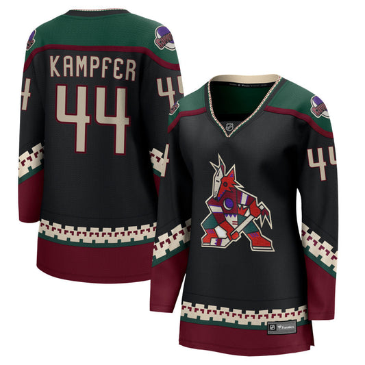 Steven Kampfer Arizona Coyotes Fanatics Branded Women's 2021/22 Home Breakaway Jersey - Black