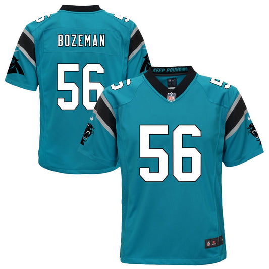 Bradley Bozeman Carolina Panthers Nike Youth Game Jersey - Blue