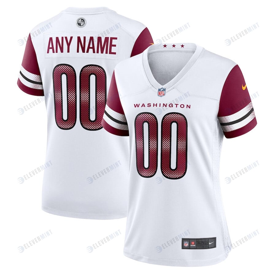 Washington Commanders Women's Game Custom 00 Player Jersey - White