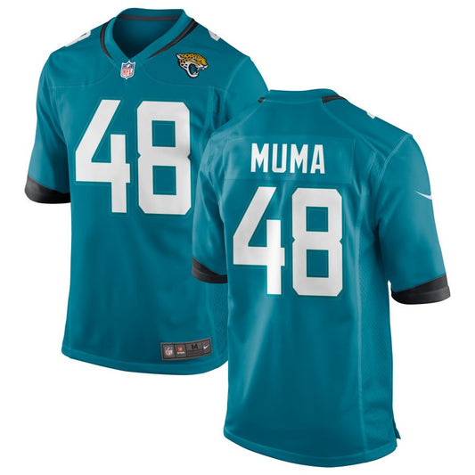 Chad Muma Jacksonville Jaguars Nike Youth Game Jersey - Teal