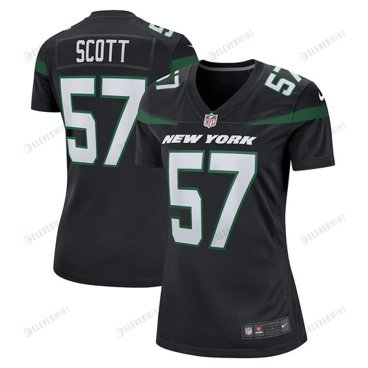 Bart Scott 57 New York Jets Women Retired Jersey - Black