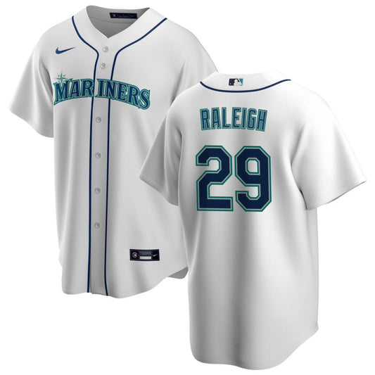 Cal Raleigh Seattle Mariners Nike Home Replica Jersey - White