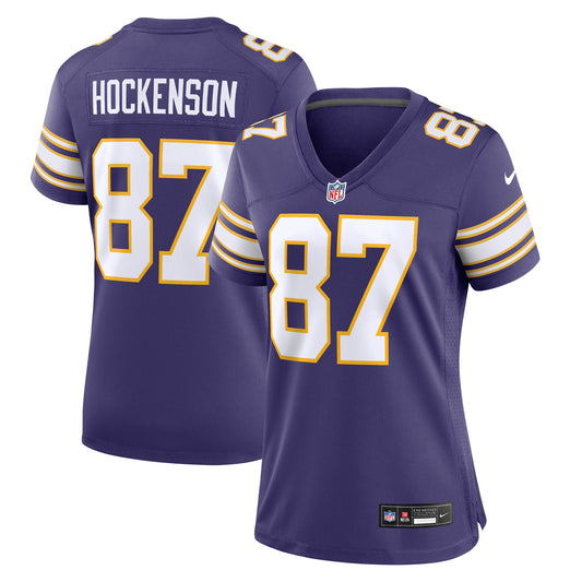 T.J. Hockenson Minnesota Vikings Nike Women's Classic Player Game Jersey - Purple