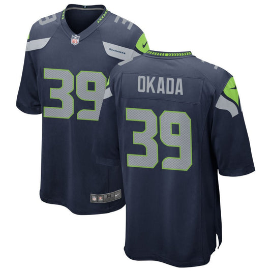 Ty Okada Seattle Seahawks Nike Game Jersey - College Navy