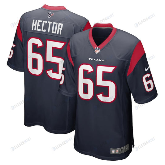 Bruce Hector 65 Houston Texans Men Game Jersey - Navy