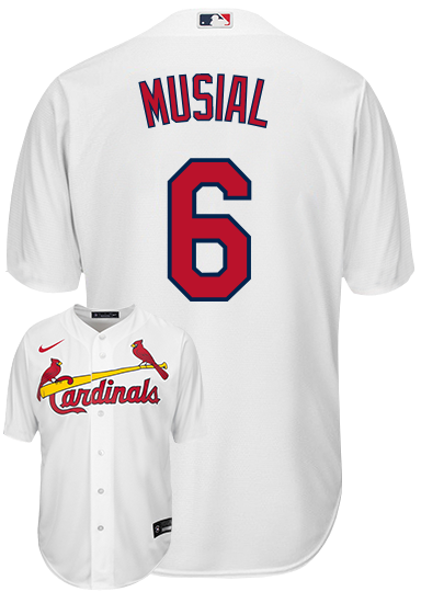 Stan Musial Youth Jersey - St Louis Cardinals Replica Kids Home Jersey