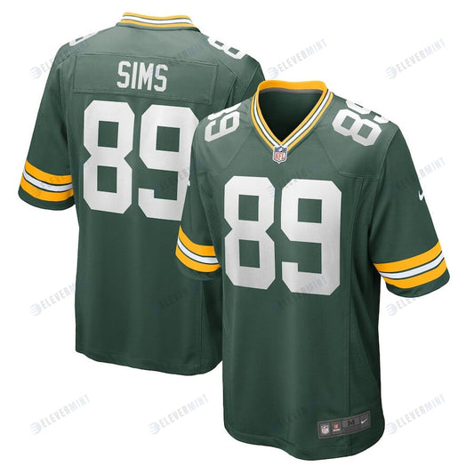 Ben Sims 89 Green Bay Packers Men Team Game Jersey - Green