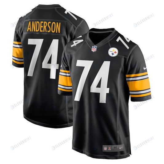 Spencer Anderson 74 Pittsburgh Steelers Game Jersey - Black